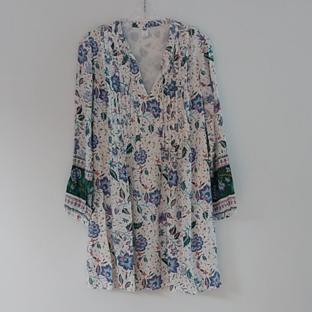 New rayon pleated dress